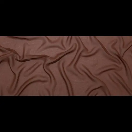 1 Yard Italian Fudgesickle Brown Stretch Silk Lightweight Sheer Fabric 57 inch Width {4}
