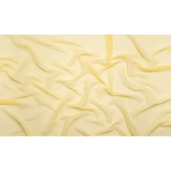 1 Yard French Vanilla Crinkled Silk Chiffon 43" Wide Perfect for Dresses & Evening Wear {3}