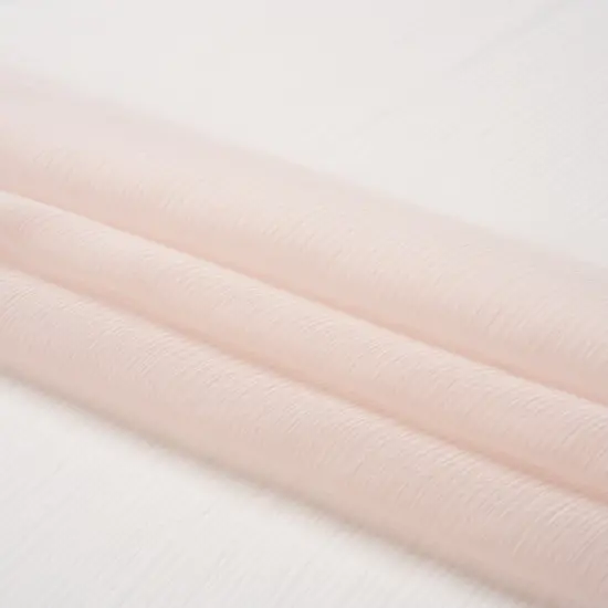 1 Yard 43" Wide 100% Silk Premium Sheer Lightweight Fabric Cradle Pink Crinkled Silk Chiffon {4}