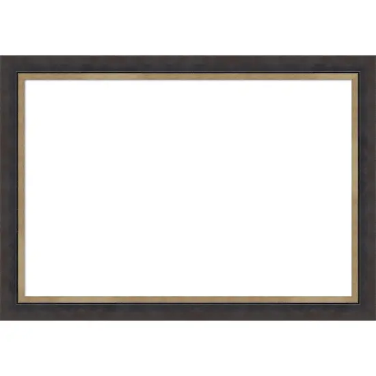Hammered Charcoal Tan Framed Dry Erase Magnetic Board {6}