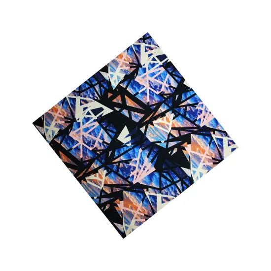 Geometrical Skies Printed Spandex {4}