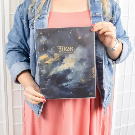 bloom daily planners 2026 Monthly Planner, 9" x 12", Midnight Sky {2}