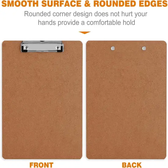 Clipboards, 42 Pack Hardboard Office Clipboards Low Profile Clip Standard A4 Letter Size, ECO Friendly {4}