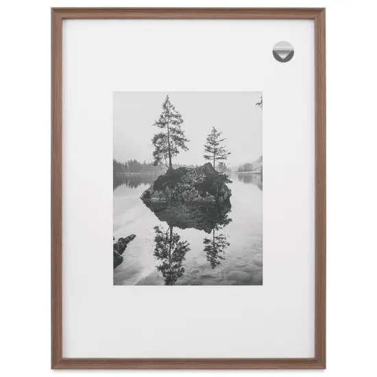Blick Theo Frame with Mat - Walnut, 18" x 24" {1}