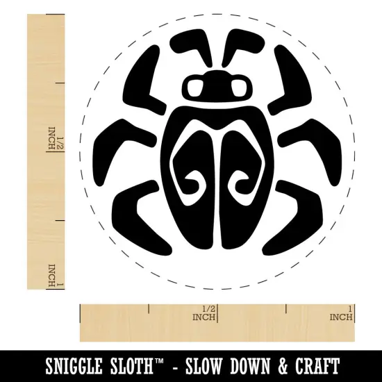Tribal Southwestern Bug Insect Beetle Self-Inking Rubber Stamp Crafting Planners Purple {1}