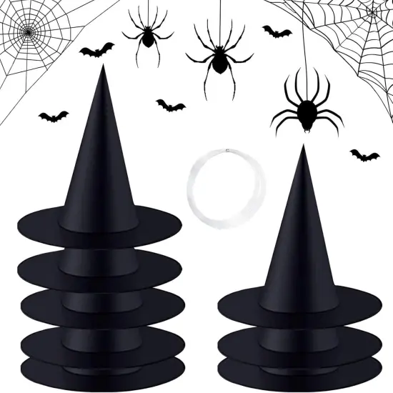 8Pack Halloween Witch Hat {2}