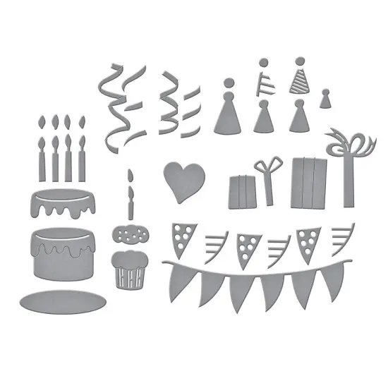 Etched Dies From Say Cheese Classic Pooh Birthday-Classic Pooh Birthday Accessories {2}