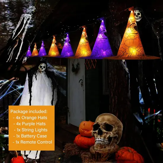 Halloween Lights Witch Hat {3}