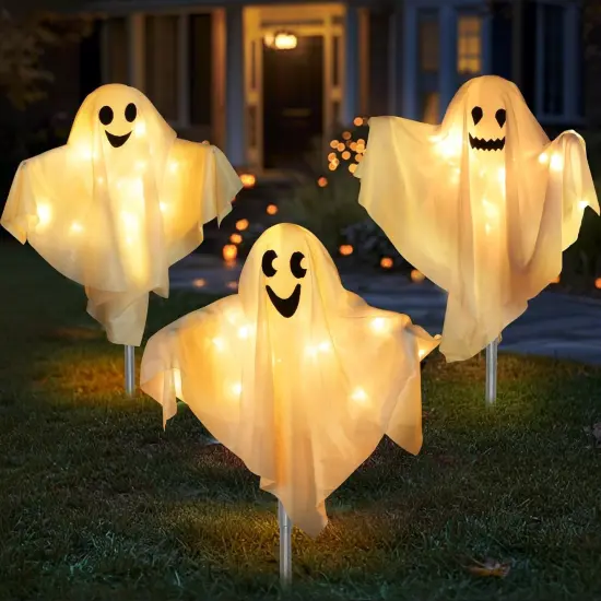 [8 Modes] 3 Pack Halloween Outdoor Decorations {4}