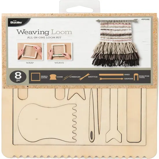 Weaving Loom Kit, 8 pc, Rectangle All-in-One {1}
