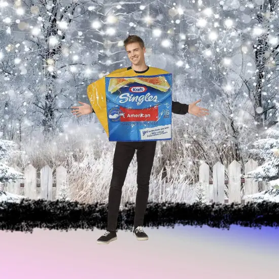 Kraft Singles Cheese Slice Adult Costume &ndash; Funny Food Outfit {2}
