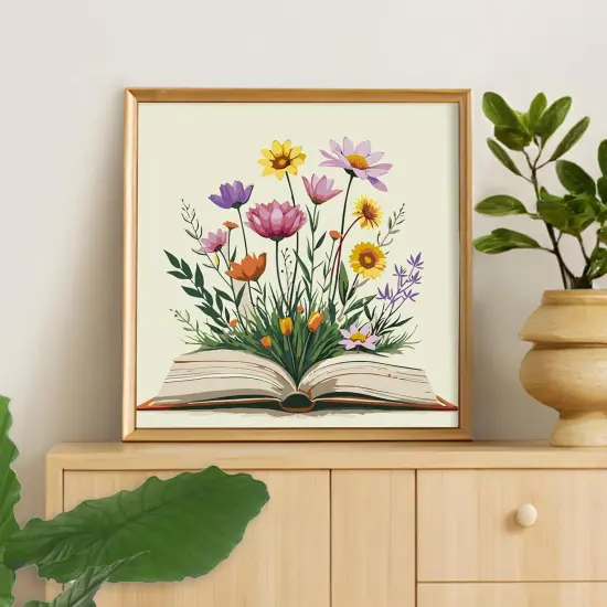 Framed Paint by Numbers Kit for Adults Beginner & Kids Ages 10-13 - 10 x 10 Inch {5}