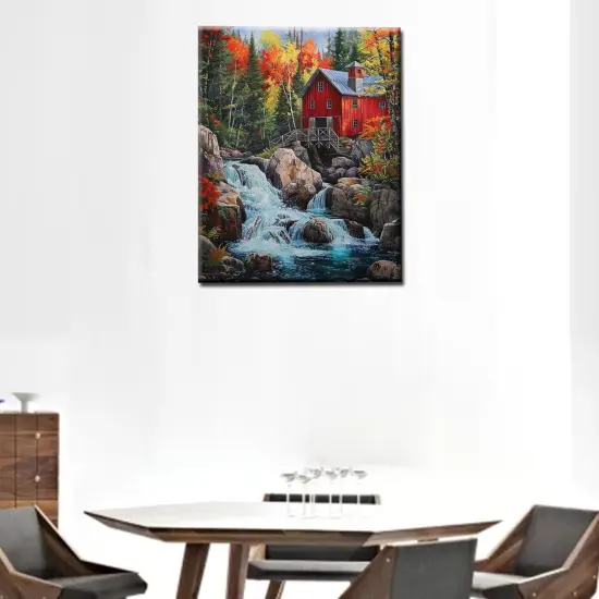 Autumn Forest Landscape Paint by Numbers Kits 16x20 inch {3}