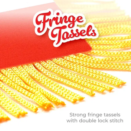 G128 2 Pack: Canada Canadian Fringy Flag | 3x5IN | Fringy Hanging Double Sided Flag with Suction Cup, Window and Car Rearview Mirror Decor {3}