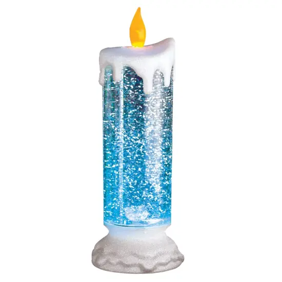 Collections Etc Color Changing Snow Globe Candle {2}