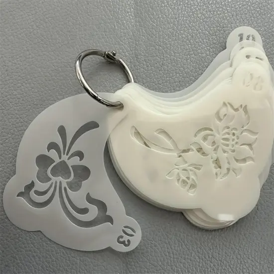 20 Reusable Body Paint Stencils for Party & Festival Makeup(white) {5}