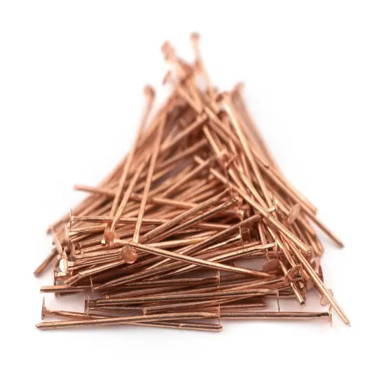 The Bead Chest Copper 21 Gauge 1 Inch Head Pins (Approx 100 pieces) {3}