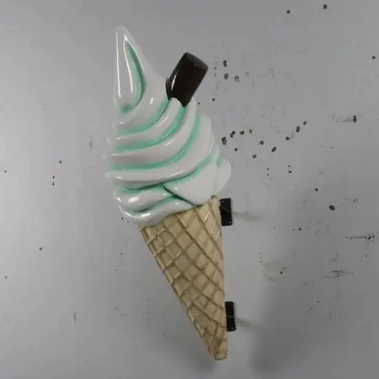 Hanging Soft Serve Mint Green Ice Cream Over Sized Statue {4}