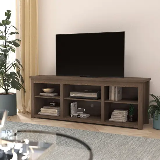 Merrick Lane Fincastle 6 Cubby 65" TV Stand for up to 80" TV's {7}