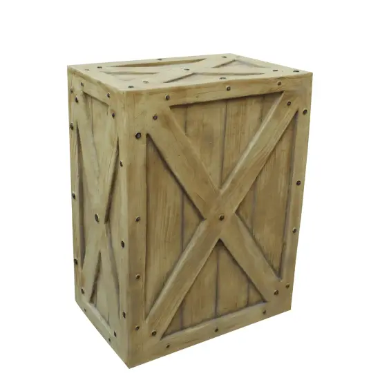 Big Resin Crate Statue {1}