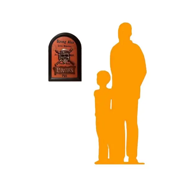 Pirate Wall Decor Pub Sign Statue {2}