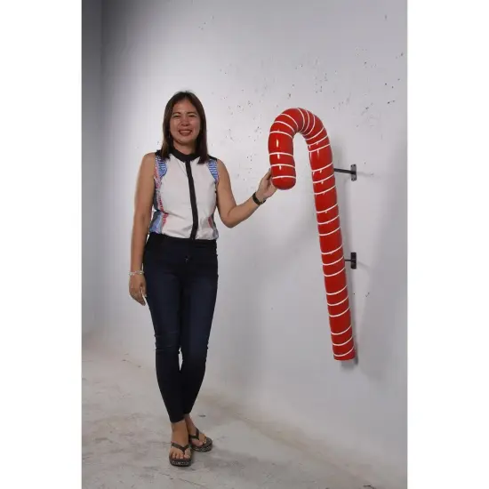 Hanging Red Candy Cane Over Sized Statue {3}