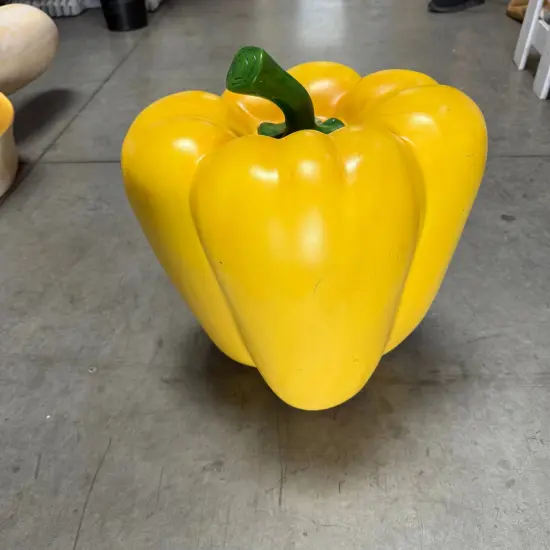 Yellow Bell Pepper Over Sized Statue {5}