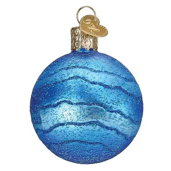 Old World Christmas 2.5 Inch Planet Neptune Christmas Tree Ornament , Deep Blue Color {2}