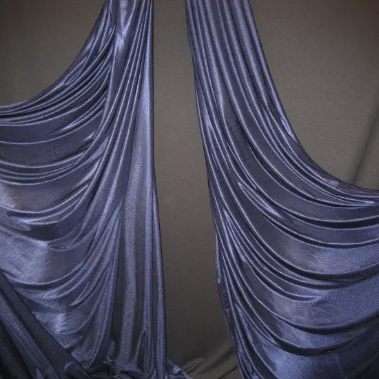 1 Yard Navy Blue Polyester Fabric Low Stretch For Aerial Use Backdrops Crafts 108&Prime;-120&Prime; Wide {2}