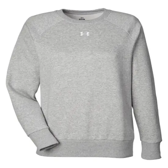 Under Armour&reg; Ladies' Rival Fleece Sweatshirt Md gr lh/ wh {1}