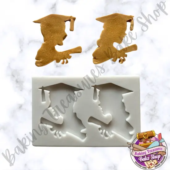 Graduation Silhouette Silicone Mold {2}