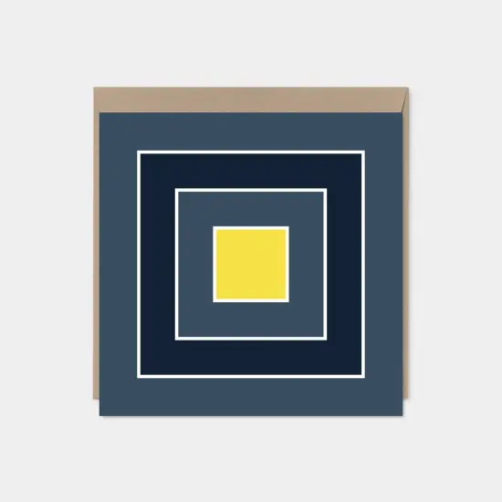 Color Block Square Card VI {1}