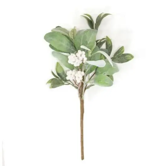 Frosty Gathered Greens & Berries Pick 14" {1}