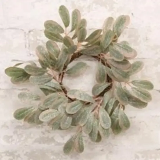 Sparkle Holiday Mistletoe Candle Ring {2}