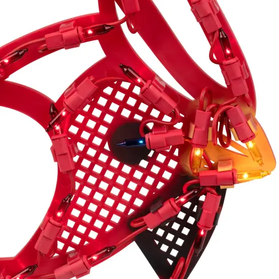 Northlight Lighted Cardinal Bird Christmas Window Silhouette - 12.5" - Red and Yellow Lights {7}