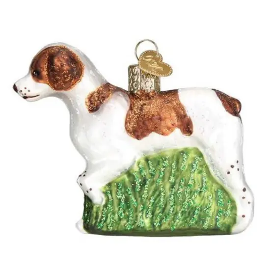 Old World Christmas 2.75 In Brittany Spaniel Christmas Tree Ornament , Unconditional Love Multicolored {2}