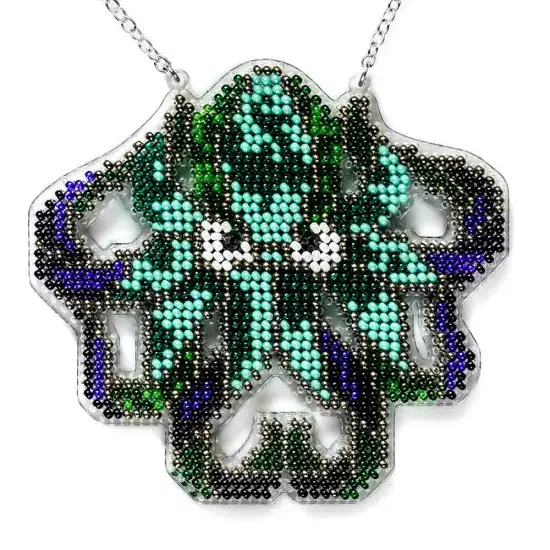 Set for embroidery with beads on a plastic base FLPL-098 {2}