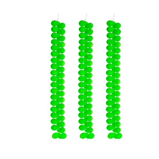 John Bead 114pcs 6x9mm Czech Glass White Alabaster Velvet Drop Bead Strands Bright Green {3}