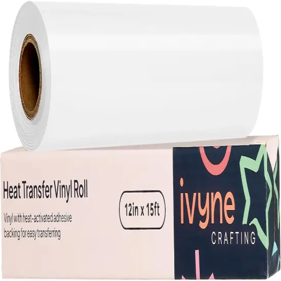 HTV Heat Transfer Vinyl Roll - WHITE {1}