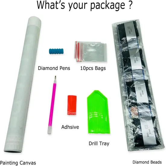 Peacock Diamond Painting Kit &ndash; 13.7&times;13.7 inch {4}