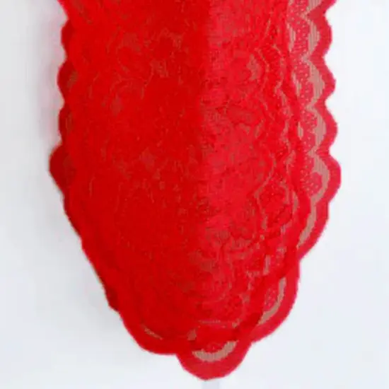 10 Pieces Red Caspari Lace Chair Sashes for Weddings Banquets and Events 9x108 Inches {5}