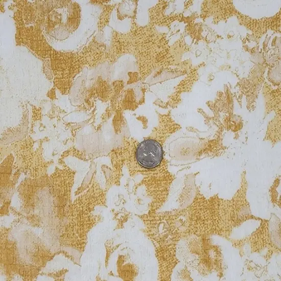 Pale Yellow Sheersucker Chiffon Fabric 57/58" Wide 1 Yard Lightweight Textured Polyester {4}