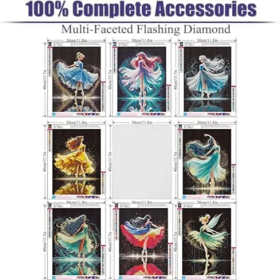 8 Pack Diamond Painting Kits for Adults {4}