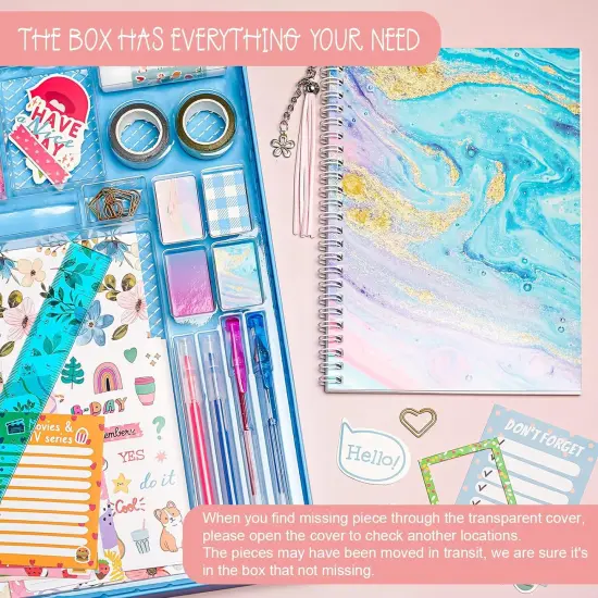 DIY Journal Kit for Girls - Blue {3}