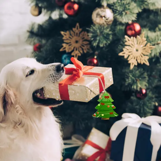 Wooden Christmas Tree Ornaments to Paint Christmas Thanksgiving Decoration Cutouts Unfinished 24PCS 3.5 x 3 inches, DIY Blank Unfinished Christmas Tree Wood Discs Ornament for Home Crafts Hanging {6}