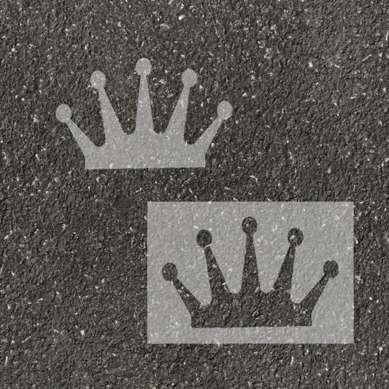 Crown Parking Space Stencil | High School Senior Parking Spot Stencil | Reusable Stencil | Stencil Ease | {2}
