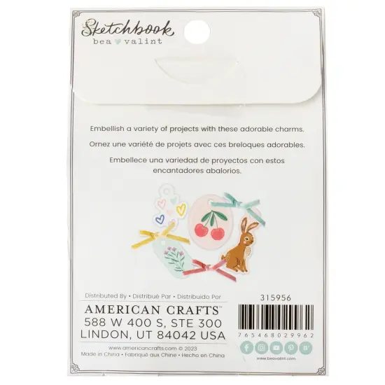 Bea Valint Sketchbook Charmers-53 Pieces {2}