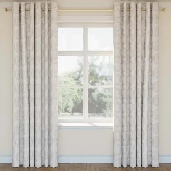 Silver - Grey & Silver Abstract & Geometric,Global Upholstery Fabric 54 Inches" {2}