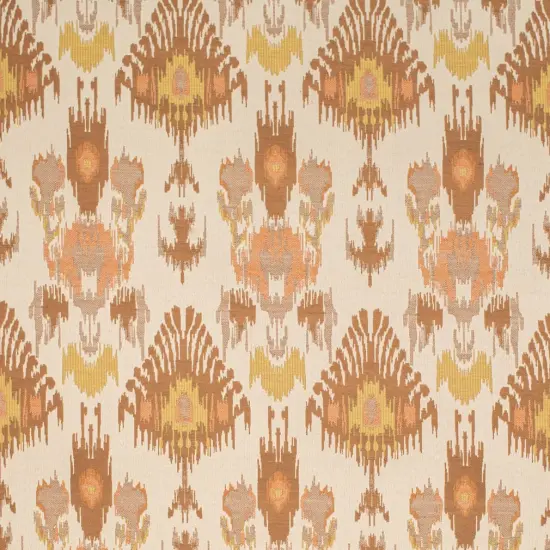 Adobe - OrangeRust AbstractGeometric,global Upholstery Fabric 54 Inches" {1}