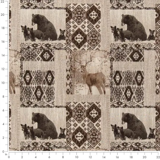 Den Brownstone - Brown Novelty Upholstery Fabric 54 Inches" {3}